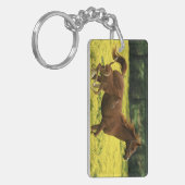 Arabisch veulens en merrie lopen door sleutelhanger (Voorkant Links)