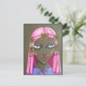 Arabisch vrouw—oorspronkelijk briefkaart (Staand voorkant)