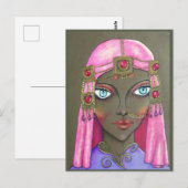 Arabisch vrouw—oorspronkelijk briefkaart (Voorkant / Achterkant)