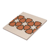 Arabisch Warm getint patroon geometrische Vintage Tegeltje (Zijkant)