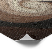 Arabisch woord (Allah) God in mozaïekafwerking Afd Poster (Hoek)