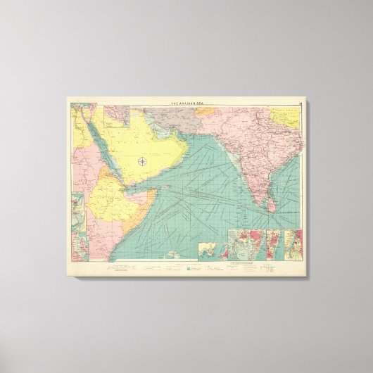 Arabisch Zee Canvas Afdruk (Voorkant)