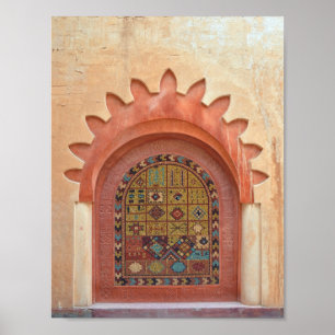 arabische architectuur archway marokko islam poster