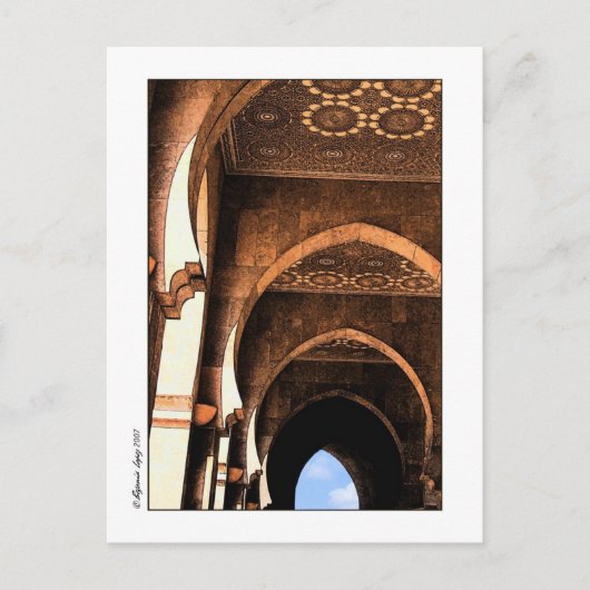 Arabische architectuur briefkaart (Voorkant)