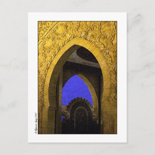 Arabische architectuur briefkaart (Voorkant)