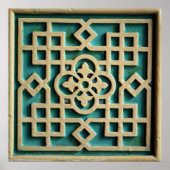 Arabische architectuur Turkis Poster (Voorkant)
