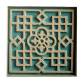 Arabische architectuur Turkis Tegeltje (Voorkant)