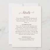 Arabische Art Nouveau Bloemenboog Mandala bruiloft Kaart (Achterkant)