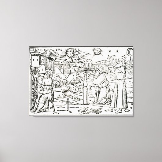 Arabische astrologen, kopie van een afbeelding van canvas afdruk (Voorkant)