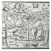 Arabische astrologen, kopie van een afbeelding van tegeltje (Voorkant)