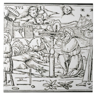 Arabische astrologen, kopie van een afbeelding van tegeltje