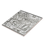 Arabische astrologen, kopie van een afbeelding van tegeltje (Zijkant)