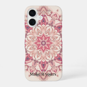 Arabische bloemkunst telefoonhoes – Gepersonalisee iPhone 16 Hoesje