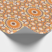 Arabische Boho Cirkels Geometrisch Marokkaans Sina Cadeaupapier (Hoek)