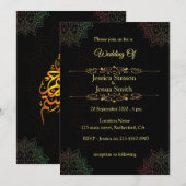 Arabische brief met Mandala Wedding Kaart (Voorkant / Achterkant)