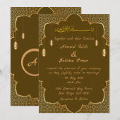 Arabische bruiloft uitnodiging (Voorkant / Achterkant)