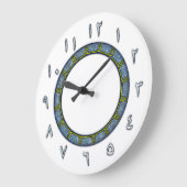 Arabische cijfers Grote wandklok (Hoek)