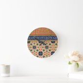 Arabische decoratieve design (kleurenlitho) ronde klok (Huis)