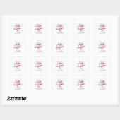 Arabische Eid Mubarak-moskee Vierkante Sticker (Vel)