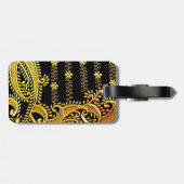 Arabische Embroidery Bagagelabel (Achterkant horizontaal)