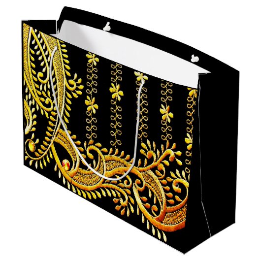 Arabische Embroidery Groot Cadeauzakje (Achterkant Gekanteld)