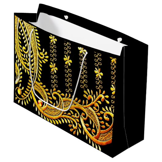 Arabische Embroidery Groot Cadeauzakje (Voorkant Gekanteld)