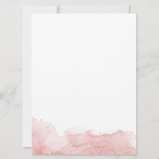 Arabische en Engelse rode bruiloft Kaart uitnodigi (Achterkant)