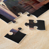 Arabische fantasiewoningen palmbomen digitale kuns legpuzzel (Zijkant)