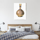 Arabische fles, bord IX van een eind 19e eeuw alb Canvas Afdruk (Insitu (Slaapkamer))