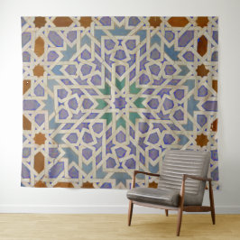 Arabische geometrie medium (127 cm x 152 cm) wandt wandkleed