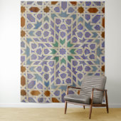 Arabische geometrie medium (127 cm x 152 cm) wandt wandkleed (In situ)