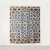 Arabische geometrie medium (127 cm x 152 cm) wandt wandkleed (Voorkant)