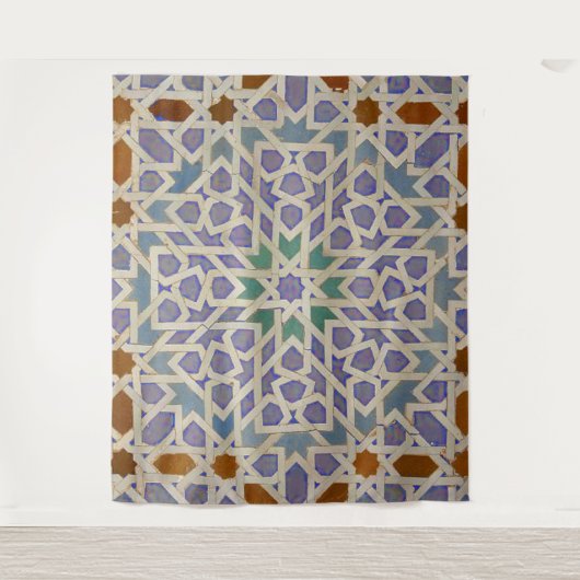 Arabische Geometrie Medium (127 x 152 cm) wandklee Wandkleed (Voorkant)