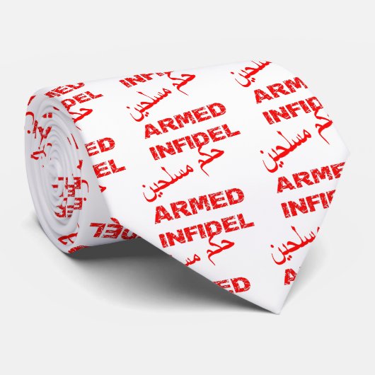 Arabische gewapende ongelovigen stropdas (Opgerold)