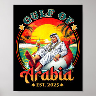 Arabische Golf EST 2025 Retro Golf van Arabië Poster