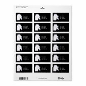 Arabische Grijze Geest Adresetiketten Etiket (Full Sheet)