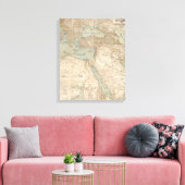 Arabische kaart voor het Midden-Oosten Canvas Afdruk (Insitu (Woonkamer))