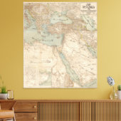 Arabische kaart voor het Midden-Oosten Canvas Afdruk (Insitu (Woonkamer))