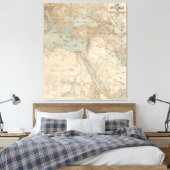 Arabische kaart voor het Midden-Oosten Canvas Afdruk (Insitu (Slaapkamer))