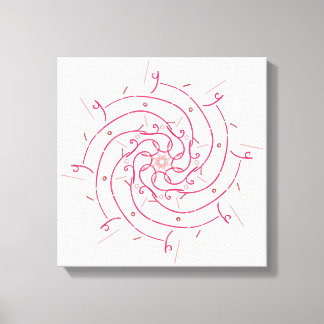 Arabische kalligrafie artistieke naam schrijven Am Canvas Afdruk