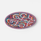 Arabische kalligrafie. beeldende kunst papieren bordje (Gekanteld)