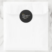 Arabische kalligrafie in liefde voor koffie ronde sticker (Tas)