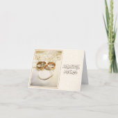 Arabische kalligrafie Islamitische Huwelijks Duaa  Bedankkaart (Voorkant)