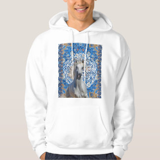 Arabische kalligrafie paard hoodie