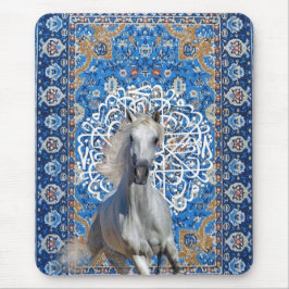 Arabische kalligrafie paard muismat