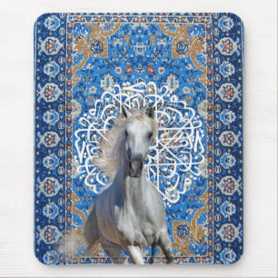 Arabische kalligrafie paard muismat
