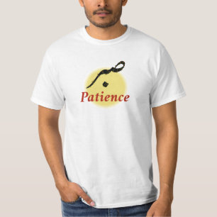 Arabische kalligrafie Sabr Geduld Minimalistisch Z T-shirt