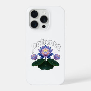 Arabische kalligrafie Sabr Geduld - Zen Lotus Bloe iPhone 15 Pro Case