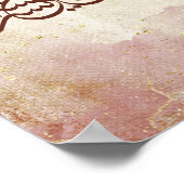 Arabische Kalligrafie Voorwaar met elke ontberinge Poster (Hoek)