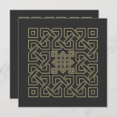 Arabische kalligrafielensymbool islamische versier (Voorkant / Achterkant)